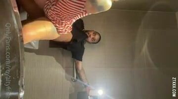 Jen Royalty Fucked in the disco bathroom