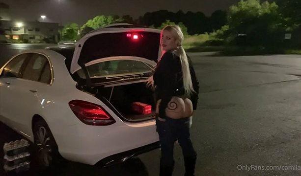 PAWG Camila Rose Interracial Sex Tape Outdoor