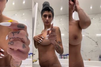 Mia Khalifa Nipple Tease Video Leaked