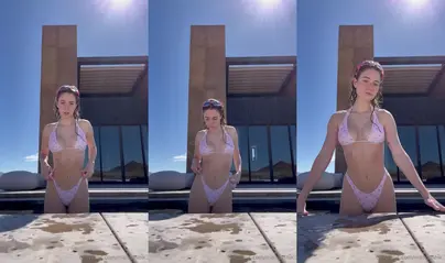 Anna Malygon Sexy Bikini Pool Onlyfans Video Leaked