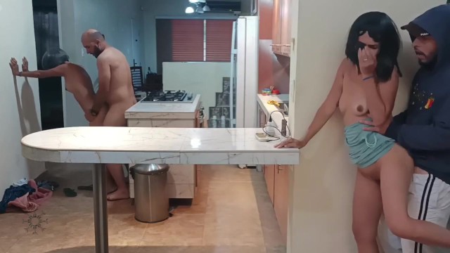 He spied on my mother fucking and she let me fuck my stepbrother