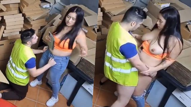 They broke up at work and he has sex right there